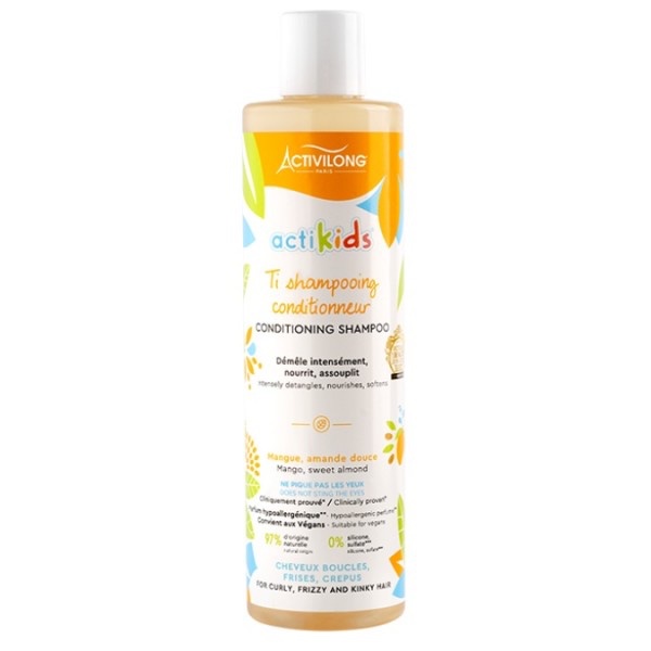 ACTIVILONG ACTIKIDS TI SHAMPOOING CONDITIONNEUR MANGUE, AMANDE DOUCE 300ML