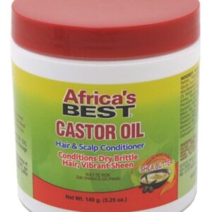 AFRICA'S BEST CASTOR OIL HAIR & SCALP CONDITIONER CONDITIONS DRY BRITTLE HAIR? VIBRANT SHEEN 149g