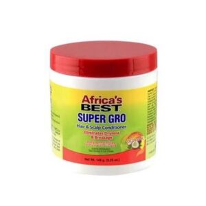 AFRICA'S BEST SUPER GRO HAIR & SCALP CONDITIONER ELIMINATES DRYNESS & BREAKAGE 149g