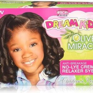 AFRICAN PRIDE DREAM KIDS OLIVE MIRACLE ANTI-BREAKAGE NO-LYE CREME RELAXER SYSTEM CHILDREN'S COARSE