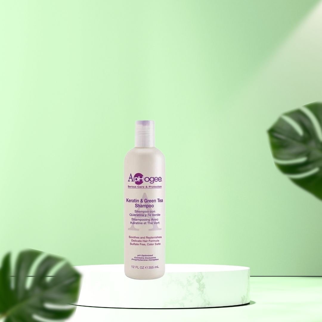 APHOGEE KERATIN AND GREEN TEA SHAMPOO 355ML – Image 2