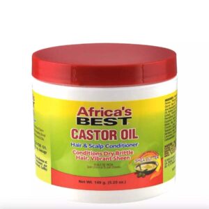AFRICA'S BEST CASTOR OIL HAIR & SCALP CONDITIONER CONDITIONS DRY BRITTLE HAIR? VIBRANT SHEEN 149g