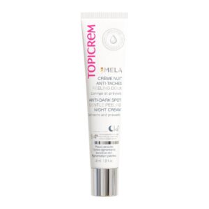 TOPICREM MELA Crème Nuit Anti-Taches Peeling Doux Peaux Sensibles 40 ml – Soin Correcteur Éclat