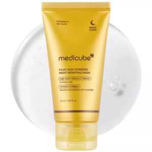 Medicube – Masque de nuit enveloppant à l’acide kojique et au curcuma 75 ml