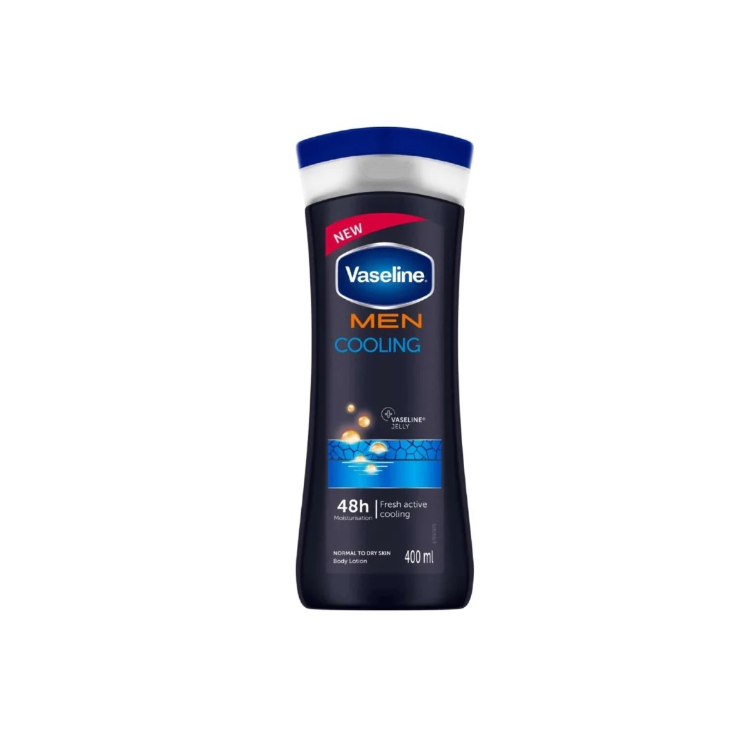 Vaseline Men – Lait Corporel Rafraîchissant Hydratation 48H (400 mL)