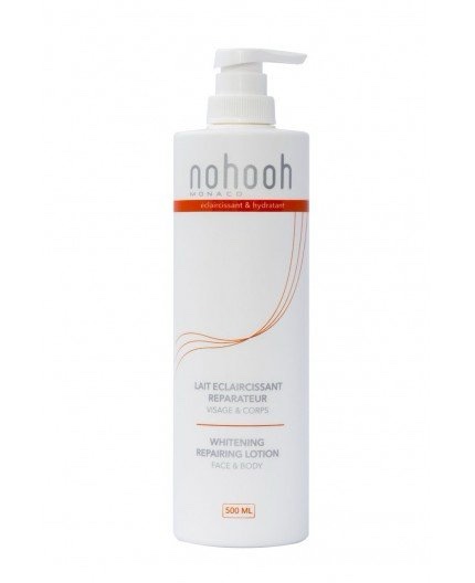 Nohooh Monaco – Lait Éclaircissant & Hydratant Réparateur Visage & Corps (500 mL)