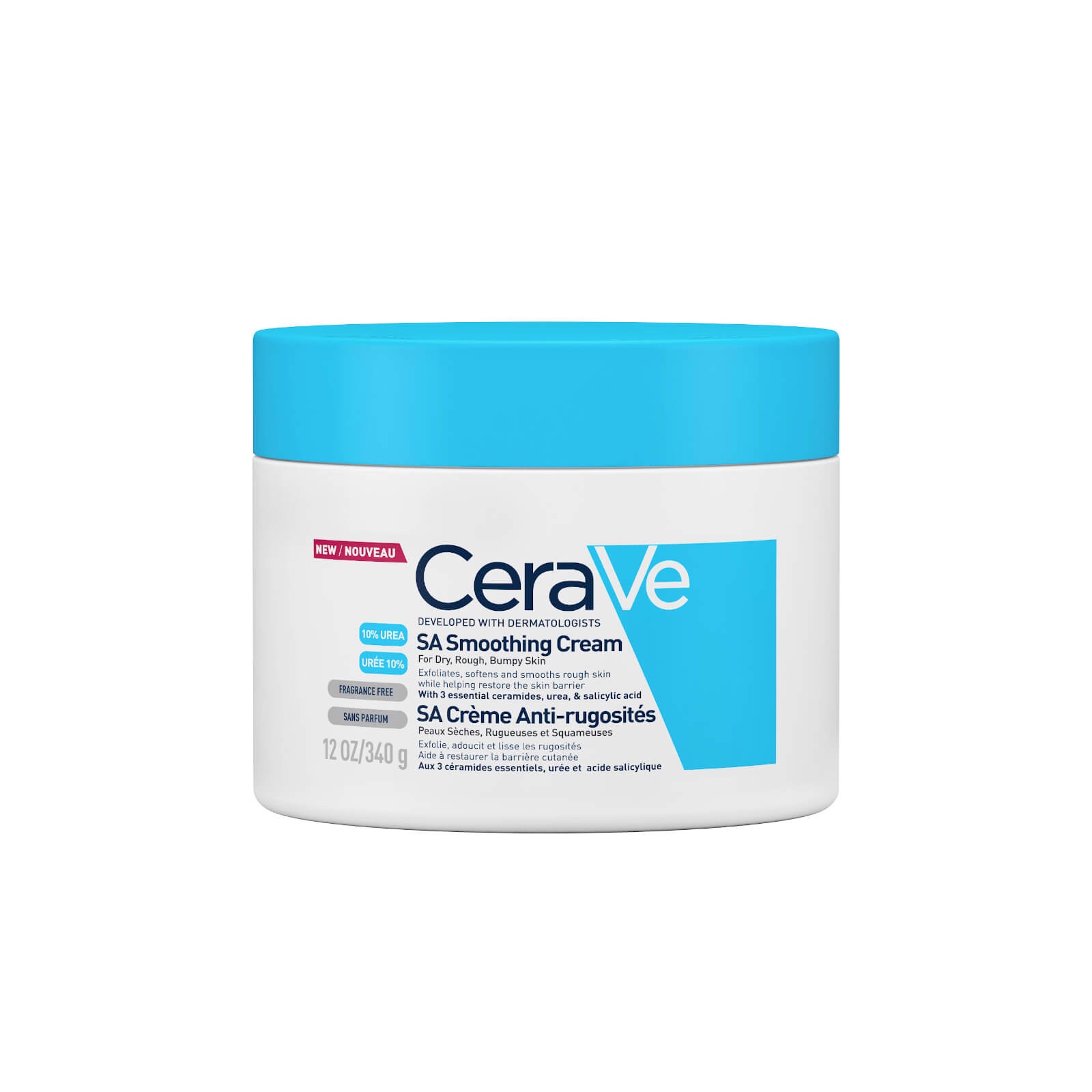 CeraVe – Crème SA Anti-Rugosités – 340 g