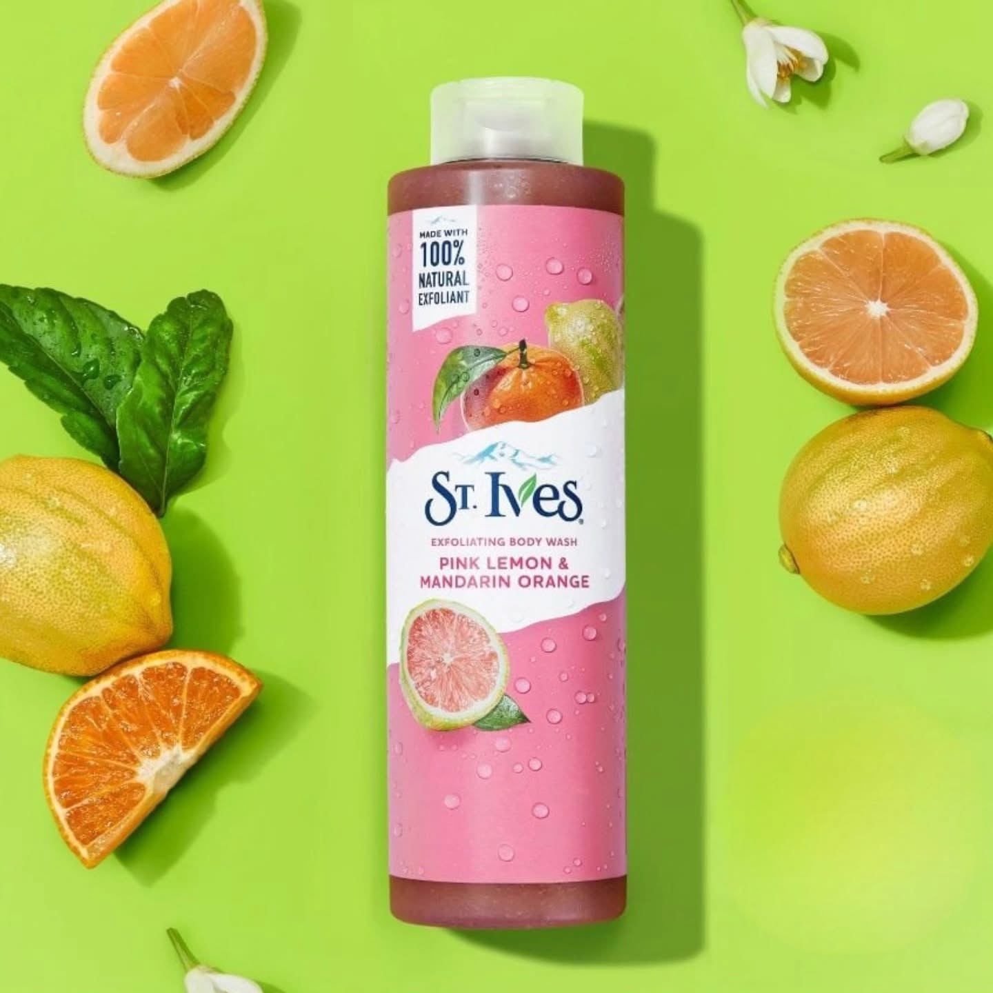 St Ives Exfoliating Body Wash Pink Lemon & Mandarin Orange 473ML