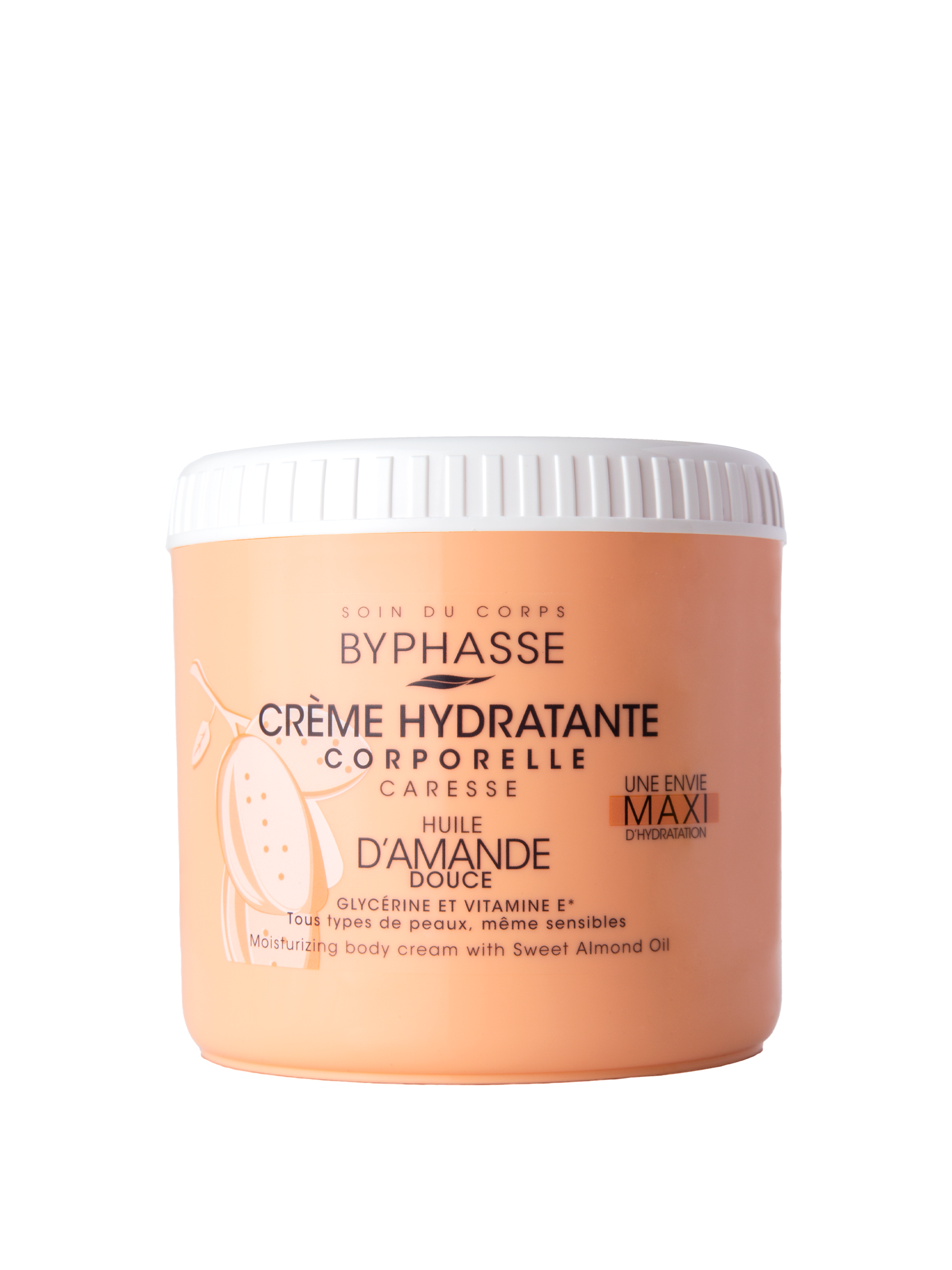 Byphasse Creme Hydratante Corporelle Huile d’Amande Douce 500ML