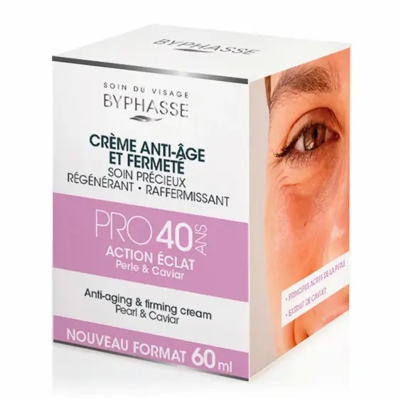 Byphasse Creme Anti Age Et Fermeté Pro 40ans Action Eclat