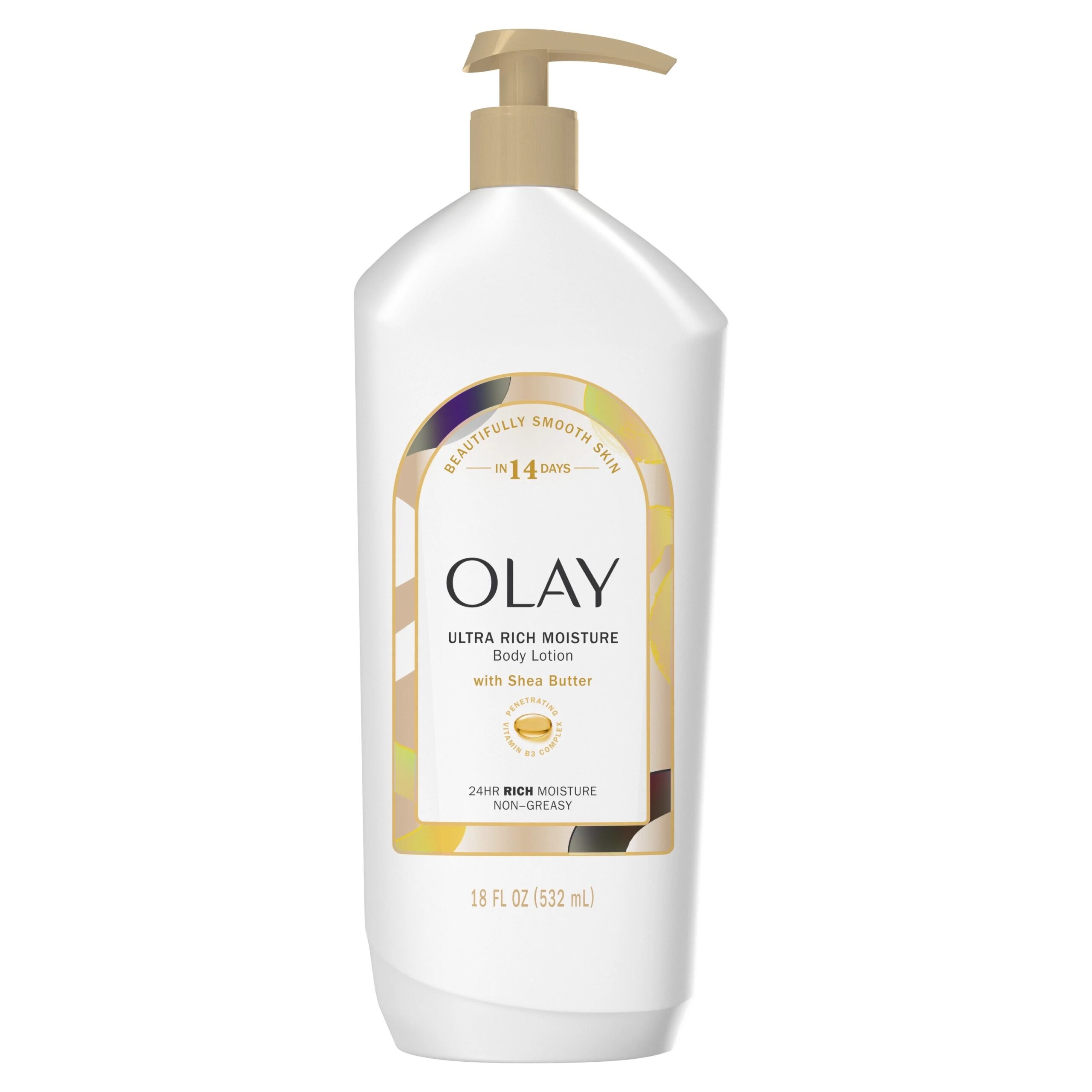 OLAY Ultra Rich Moisture Body Lotion with Shea Butter – Lait Corporel Nutrition Intense au Beurre de Karité 532ml