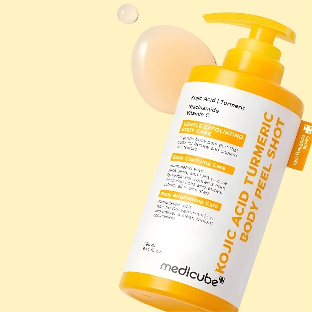 Medicube – Body Peel Shot Éclaircissant Curcuma & Acide Kojique 280ml – Image 2
