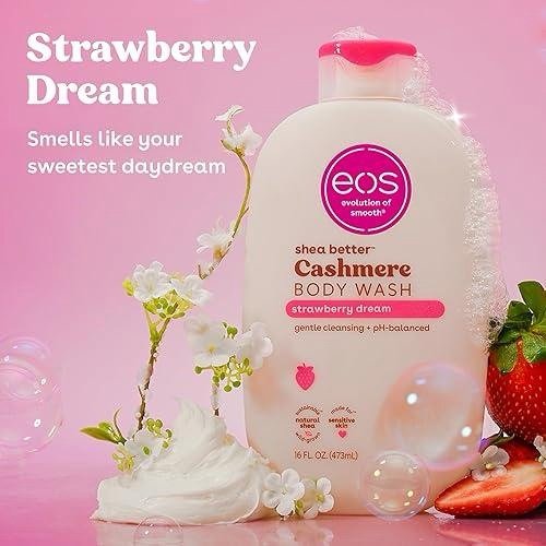 EOS CASHMERE BODY WASH STRAWBERRY DREAM 473ML – Image 2