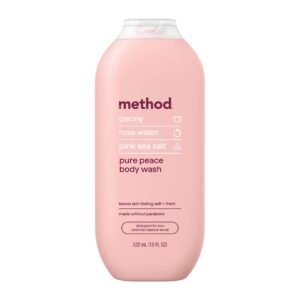 METHOD BODY PEONY ROSE WATER PINK SEA SALT BODY WASH 532ML