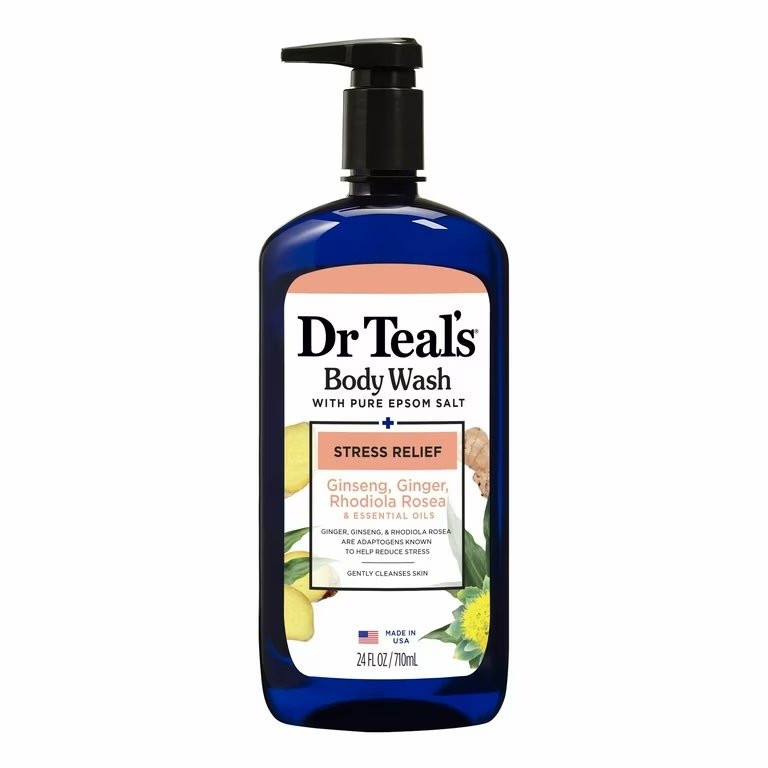 DR TEAL’S BODY WASH STRESS RELIEF GINSENG GINGER 700Ml