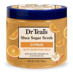 DR TEAL’S SHE SUGAR SCRUB CITRUS WITH ESSENTIAL OILS 538g