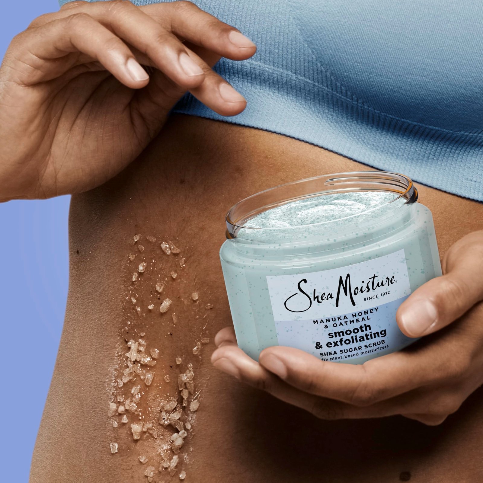 SHE MOISTURE MANUKA HONEY & OATMEAL SMOOTH & EXFOLIATING SHE SUGAR SCRUB – Image 2